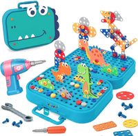 Assembly Toolbox Baby Puzzle Electric Drill Screwdriver (203 pcs)
