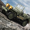RC Jeep Toy with LED Lights USB Cable Charger