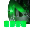 Luminous ABS Valve Caps Fluorescent Green Blue Night Glowing Styling for Car Bicycle Tyre Hub Wheel Decor Interior Accessories