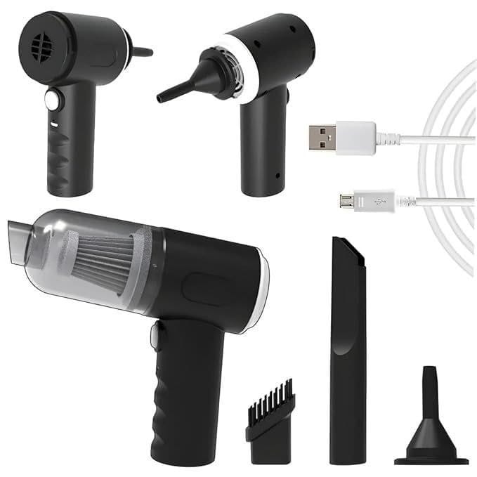 3 IN 1 MINI VACUUME CLEANER WITH DIFFERENT ATTACHMENTS