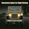 RC Jeep Toy with LED Lights USB Cable Charger