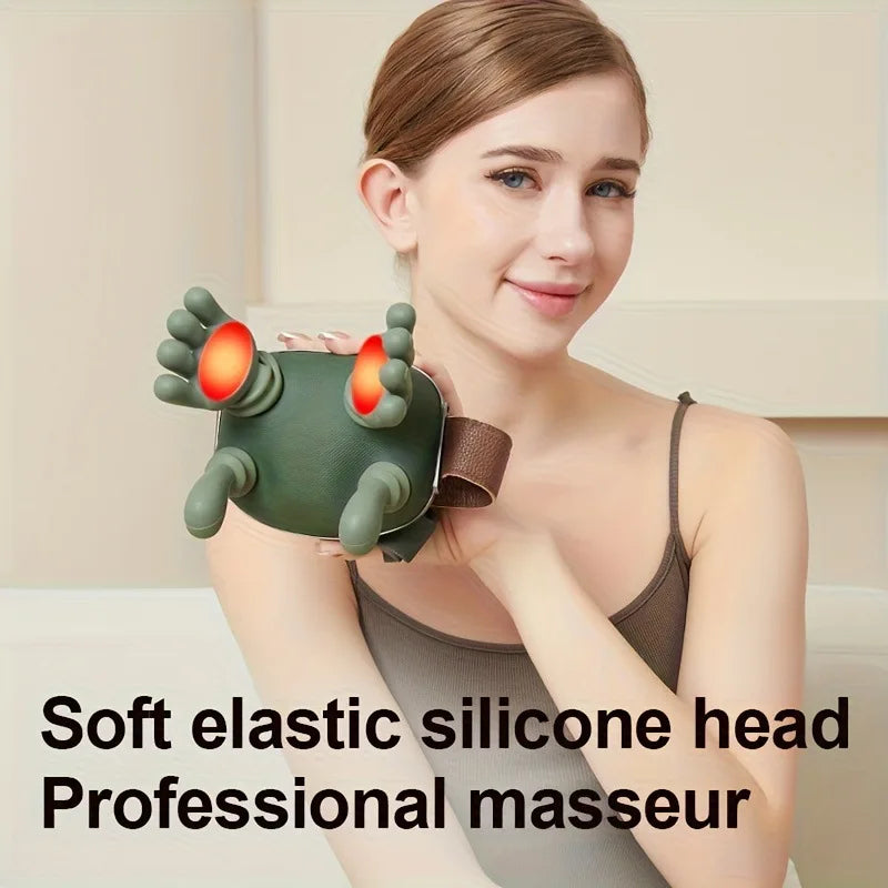 Hot-selling Master-level Model Vibration Magnetic Hot Compress Air Pressure Knead Neck Massager