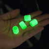 Luminous ABS Valve Caps Fluorescent Green Blue Night Glowing Styling for Car Bicycle Tyre Hub Wheel Decor Interior Accessories