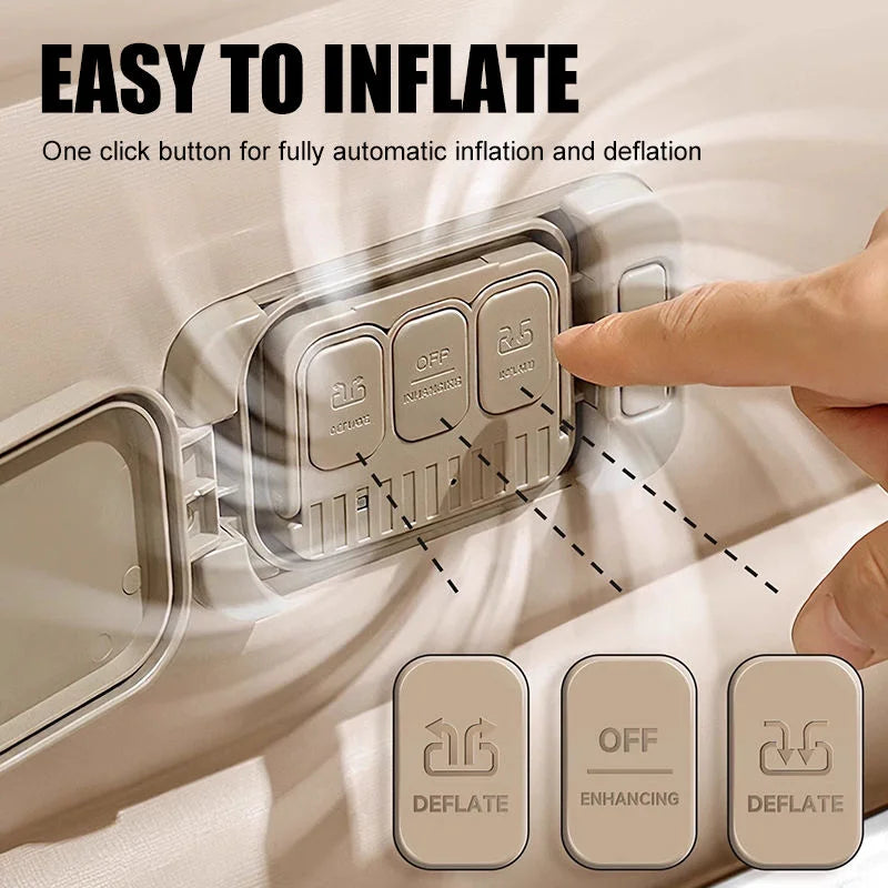 Automatic Self-Inflating Foldable Modern Outdoor Camping Portable PVC Flocking Air Bed Inflatable Mattress with Built-in Pump