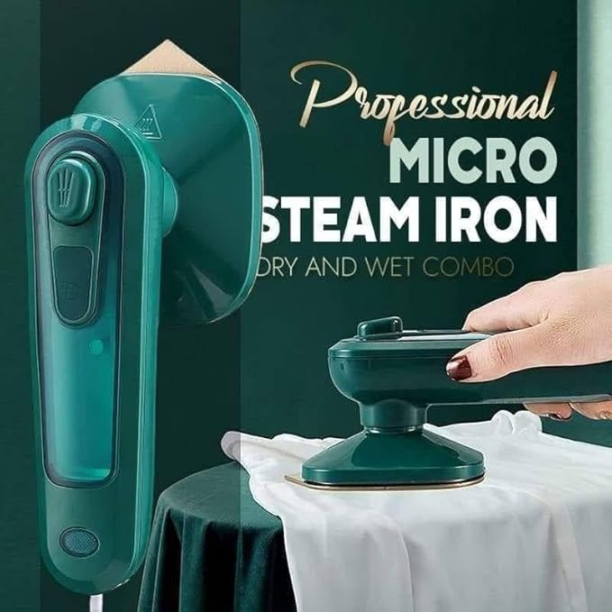 Ironing Mini Handheld Press Support Dry And Wet Cloths, Micro Steam Iron For Fabric Clothes, Garments For Home & Travel, Wrinkles Removing Steamer