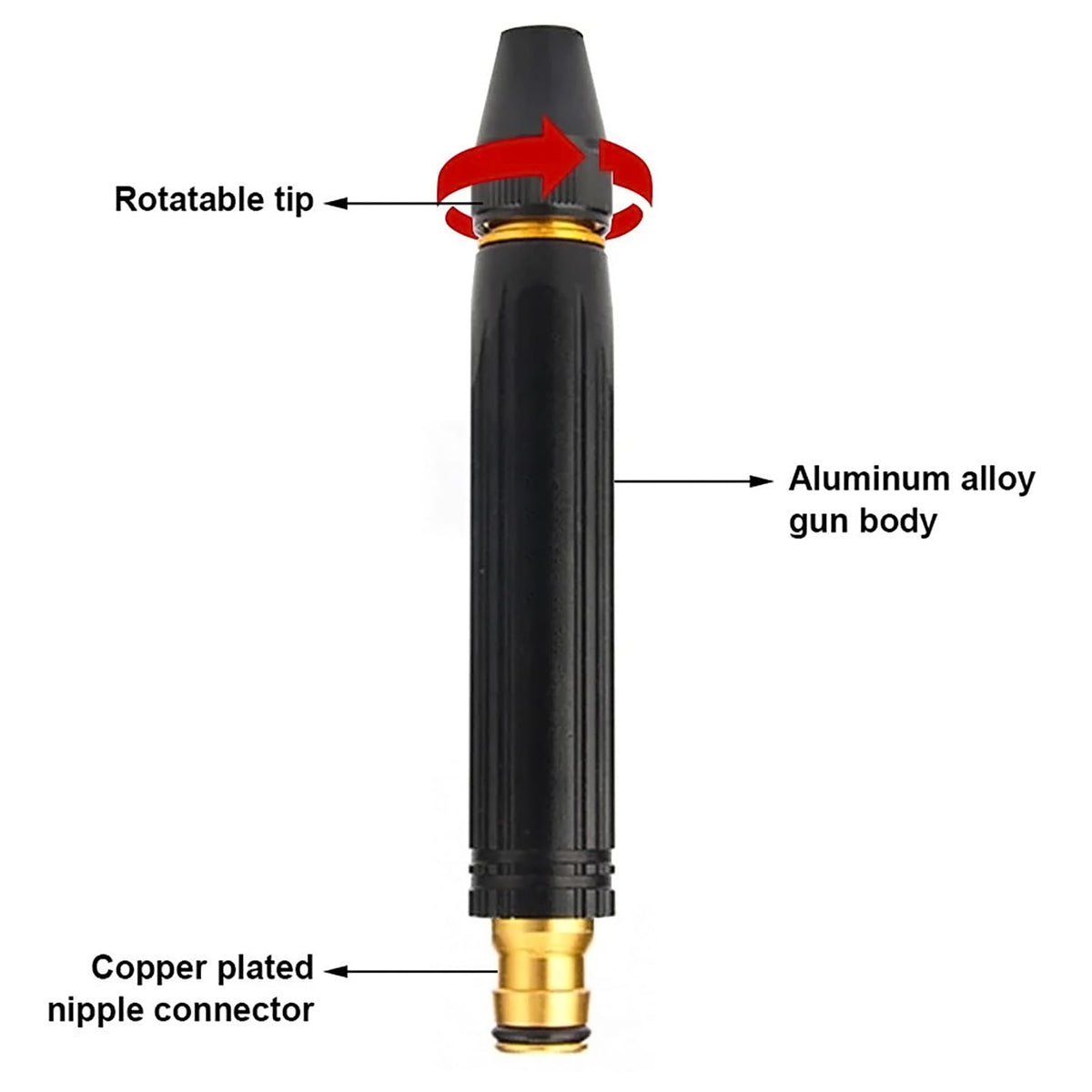 Nozzle Garden Spray Use in Car Wash Changeable Water Pressure