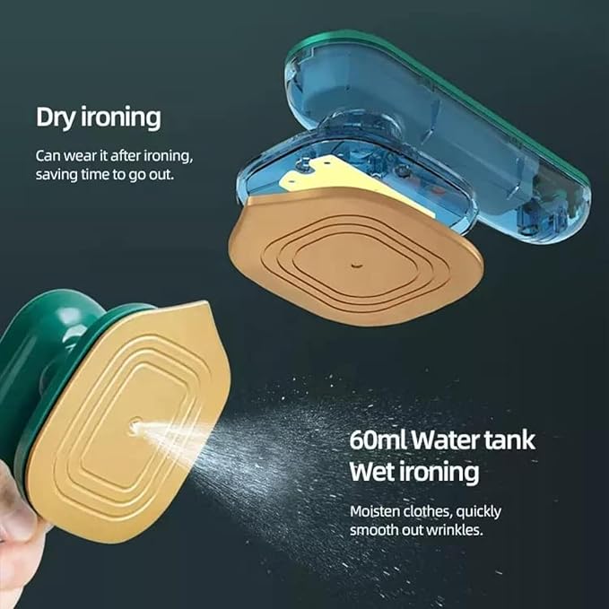 Ironing Mini Handheld Press Support Dry And Wet Cloths, Micro Steam Iron For Fabric Clothes, Garments For Home & Travel, Wrinkles Removing Steamer