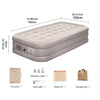 Automatic Self-Inflating Foldable Modern Outdoor Camping Portable PVC Flocking Air Bed Inflatable Mattress with Built-in Pump