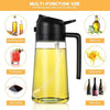 2-in-1 Olive Oil Sprayer & Dispenser Bottle (500ml) – Glass Oil Spray Bottle for Cooking, Air Fryer, BBQ & Salad