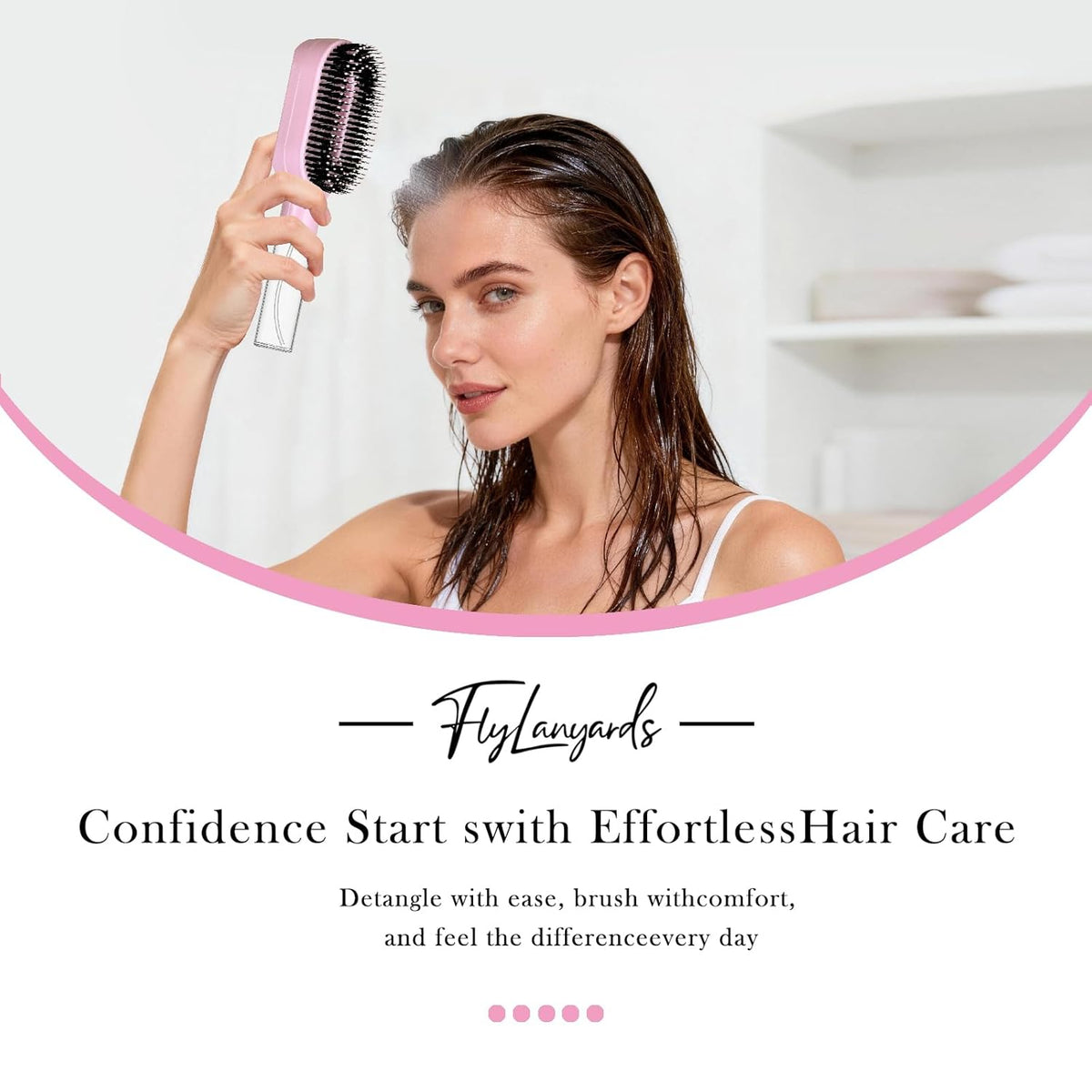 2-in-1 Detangler Hair Brush | Built-In Mister Spray