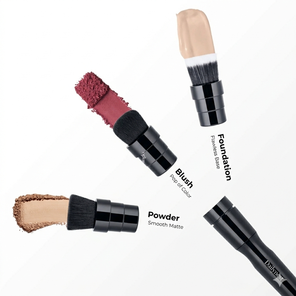 Rotating Makeup Brush for Flawless Blending