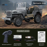 RC Jeep Toy with LED Lights USB Cable Charger