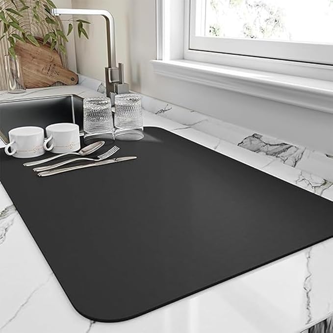 Drying mat for Kitchen, Water Absorbent Mat (PACK OF 2)