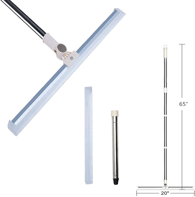 Floor Squeegee Silicone Long Handle